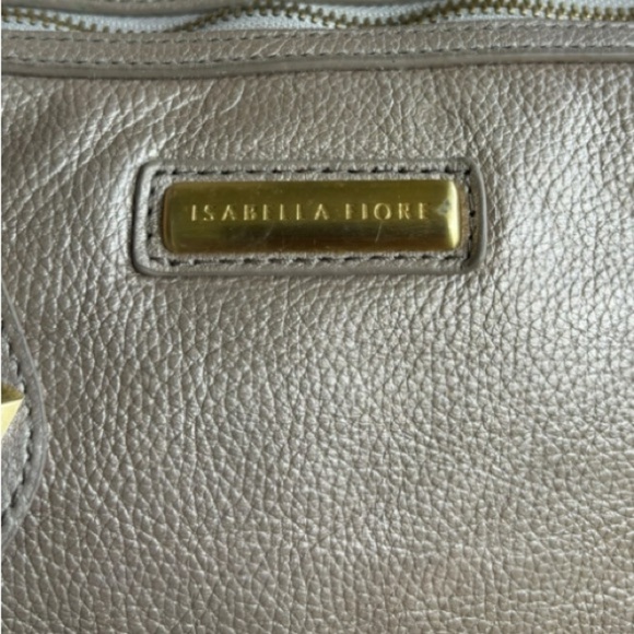 Isabella Fiore Star Stud Angie Bag Beige Bronze Leather Bag Gold with Gold Studs - Picture 7 of 11